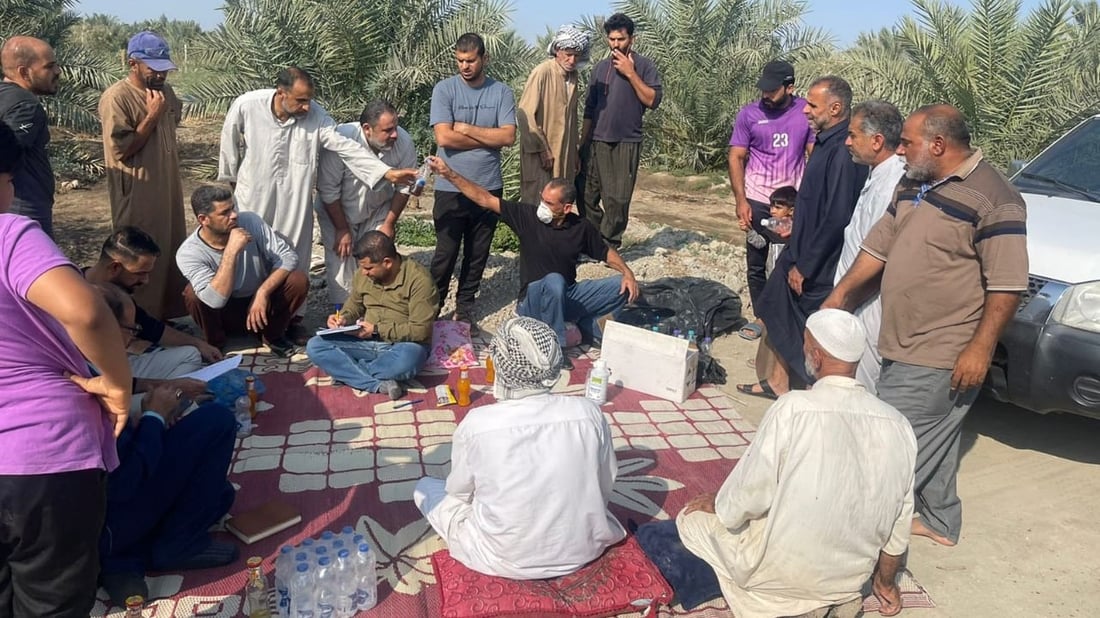 البصرة تبدأ مكافحة “لفحة الجريد” في بساتين المدَينة.. مبيد “البريك” وصل (صور)