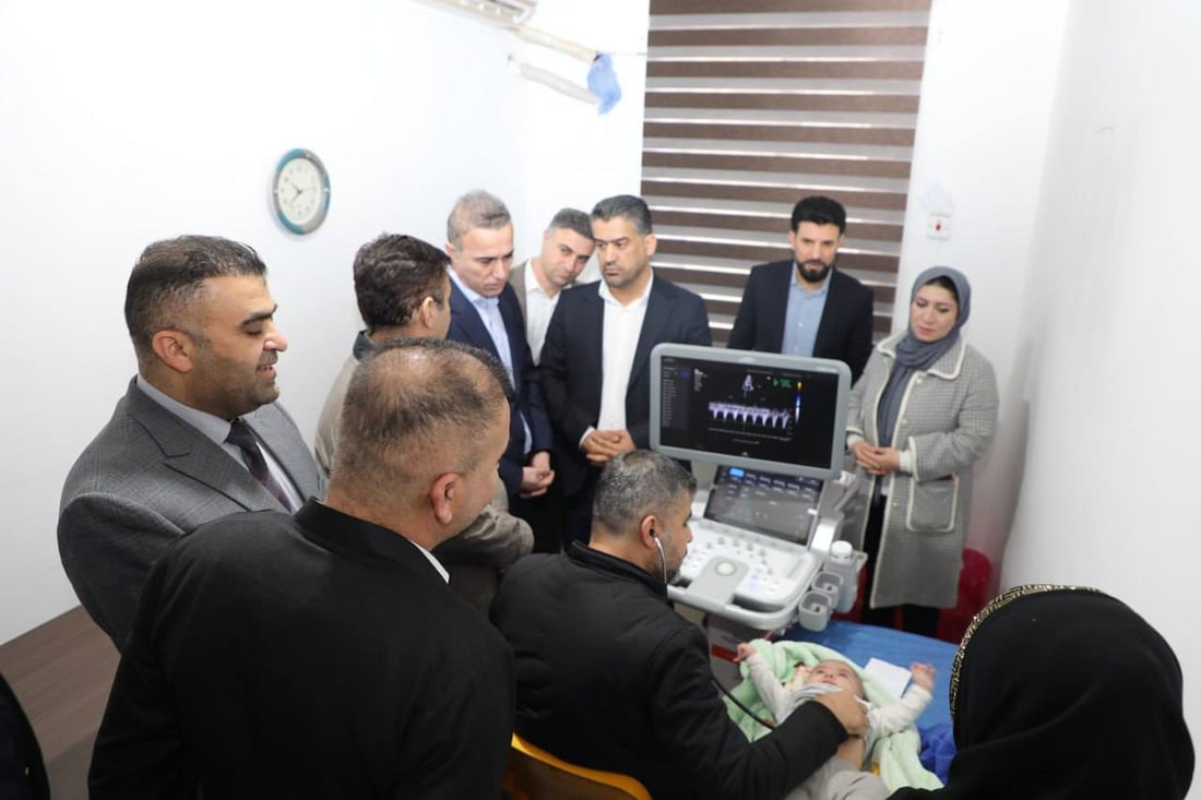 ئامێرێکی پێشکەوتووی ئیکۆی دڵی منداڵان بۆ نەخۆشخانەی رانیە دابینکرا