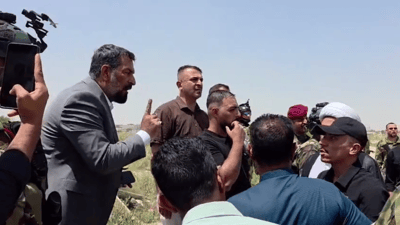 محافظ بابل يشتبك مع جهة مسلحة.. علي تركي غاضب: رفعوا قاذفات بوجهي