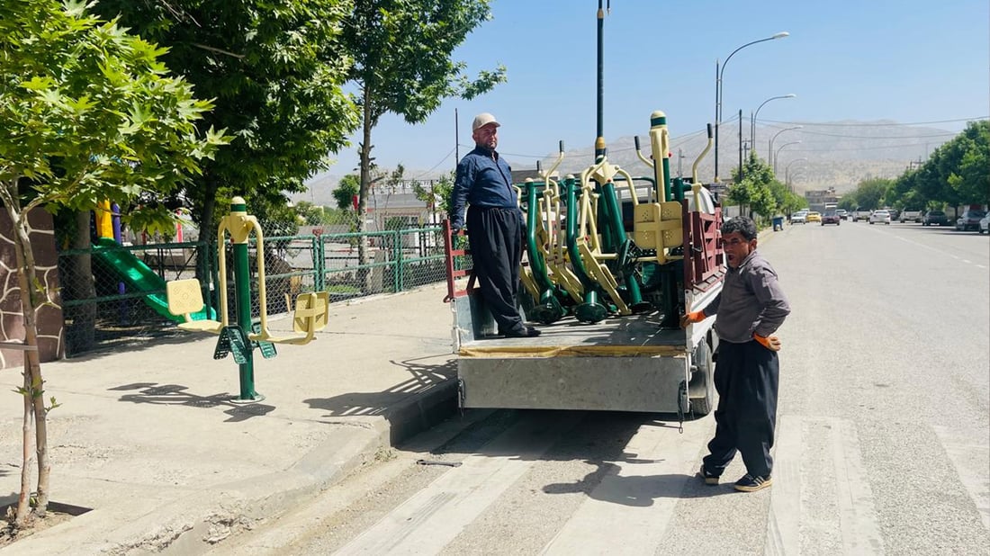 لە باخچەکانی پێنجوێن یاری وەرزشی دانرا