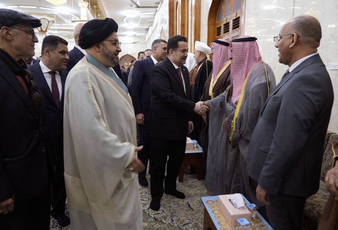 البصرة: السوداني في ديوان زعيم الشيخية وكل الوجهاء حضروا (صور)