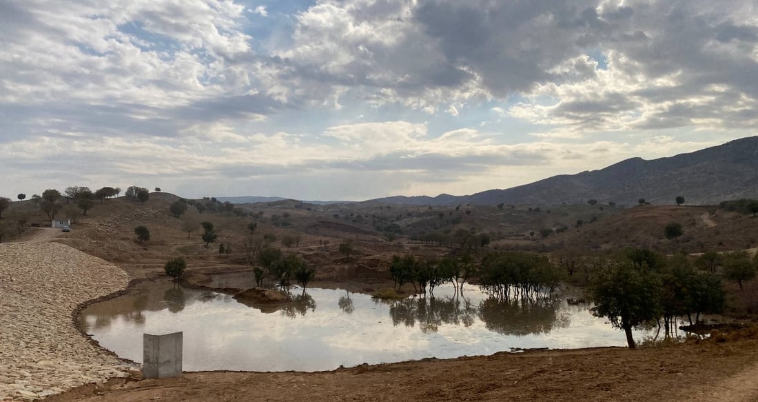 پۆندەکەی گوندی قوبە بەشێکی دەشتی هەریر دەبوژێنێتەوە