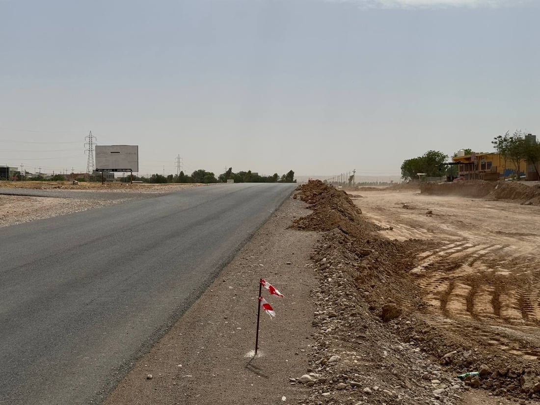 رێگای بەغدا لە خانەقین دەکرێت بە دووساید