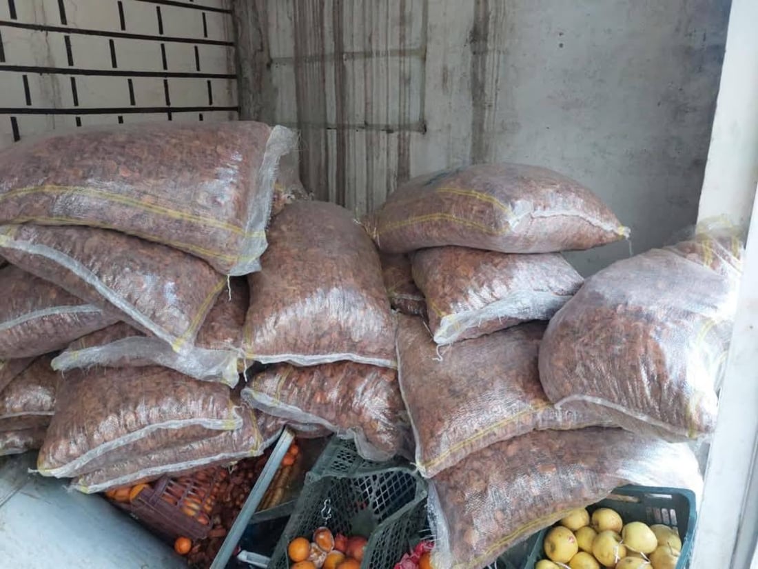 زیاتر لە تۆنێک قەیسی كرماوی دەستیبەسەردا گیرا