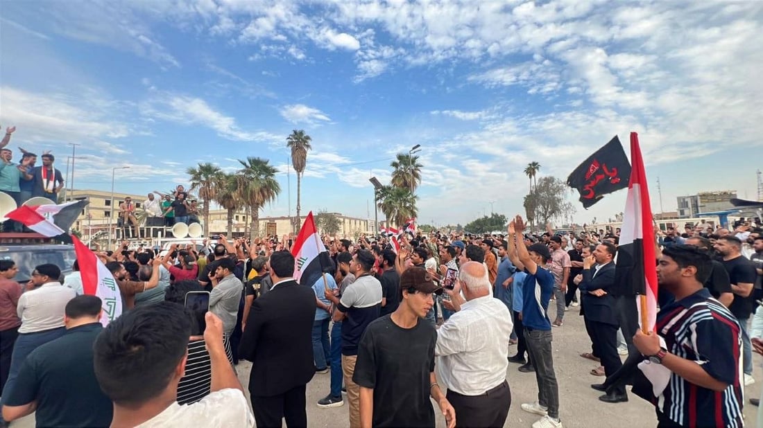 متظاهرون يطوقون مبنى محافظة بابل: أعلنوا أسماء المتورطين بمحاولة اغتيال ضرغام ماجد