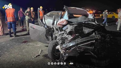 چوار کەس لە رووداوێکی هاتوچۆدا گیانیان لەدەستدا