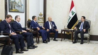 السوداني يناقش منهاج زيارته إلى موسكو مع مساعد بوتين