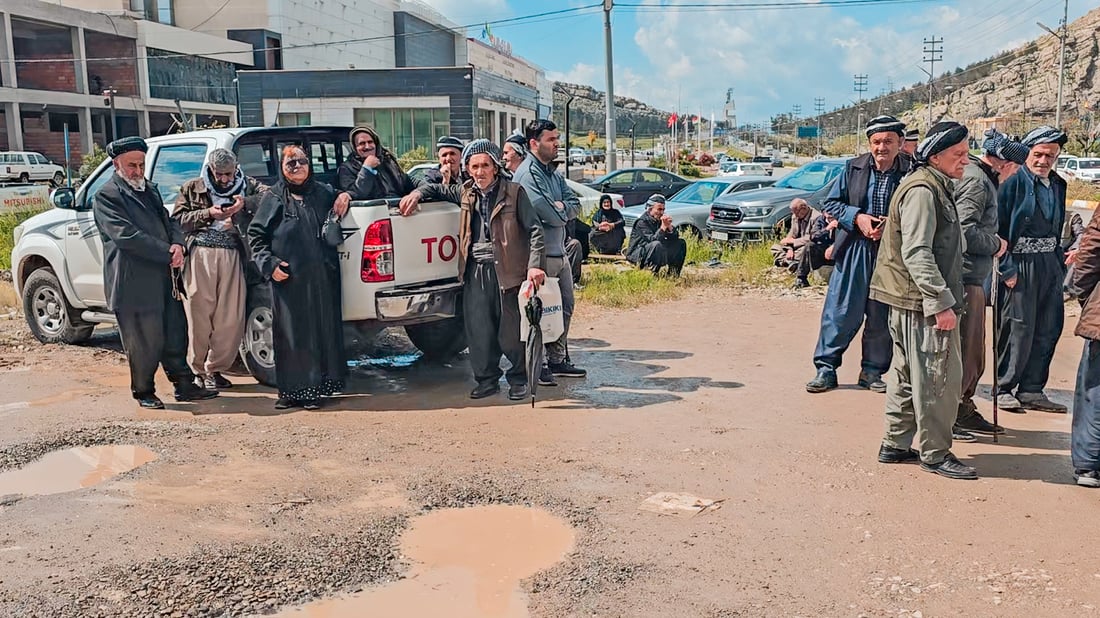 لە کەرکوک کاسبکاران دژی لابردنی عەرەبانەکانیان ناڕەزاییان دەربڕی