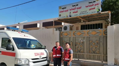 سيارة إسعاف أمام كل مركز امتحاني في الأنبار لتأمين الطلبة خلال فترة الامتحانات