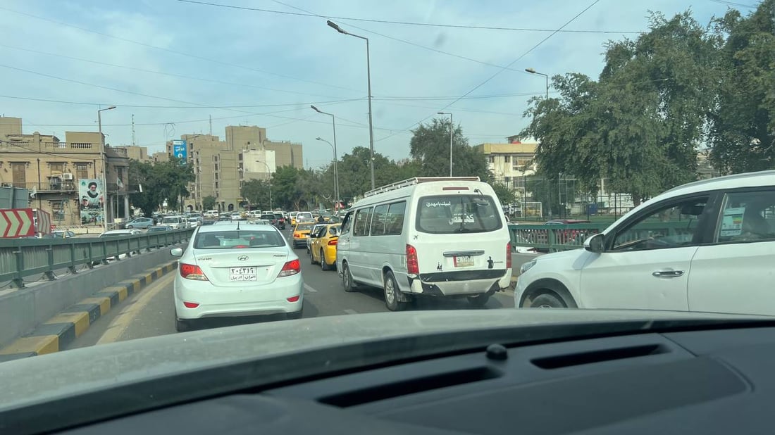 صور: ازدحام شارع حيفا يصل إلى العلاوي.. والمرور تتوقع انفراجة بعد إكمال المشاريع