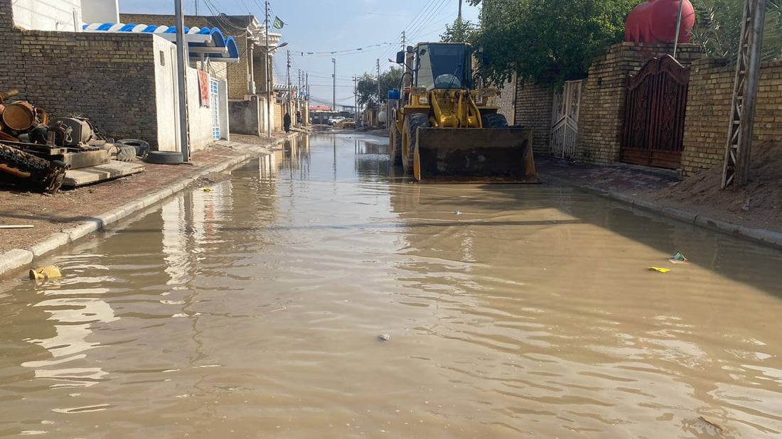 بالصور: الأمطار تروي حقول المزارعين وتعرقل حياة المدنيين في ميسان