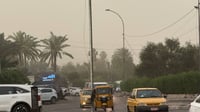 أعاصير صغيرة أسقطت الأشجار.. مشاهد من عاصفة بغداد الآن (...