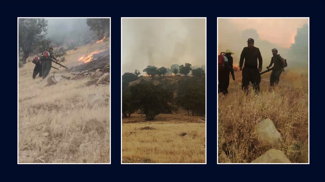 964 سه‌رچاوه‌ى ئاگره‌ پێنج رۆژیه‌كه‌ى شاخى به‌مۆ ئاشكرا ده‌كات