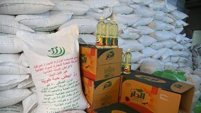 التجارة: أجور البطاقة التموينية 1000 دينار للفرد دون زيادة