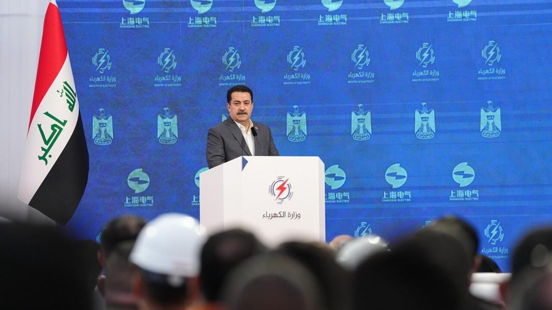 السوداني خلال تدشين مدينة كربلاء الصناعية: مهمة لقربها من مسار طريق التنمية