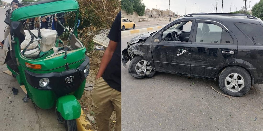 العمارة: وفاة امرأة وإصابة شخصين باصطدام “تكتك” و”سورينتو” على جسر الزهور