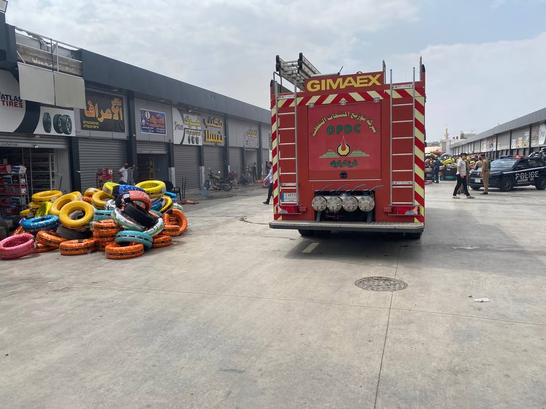 ئاگره‌كه‌ی كه‌ركوك كۆنتڕۆڵ كرا