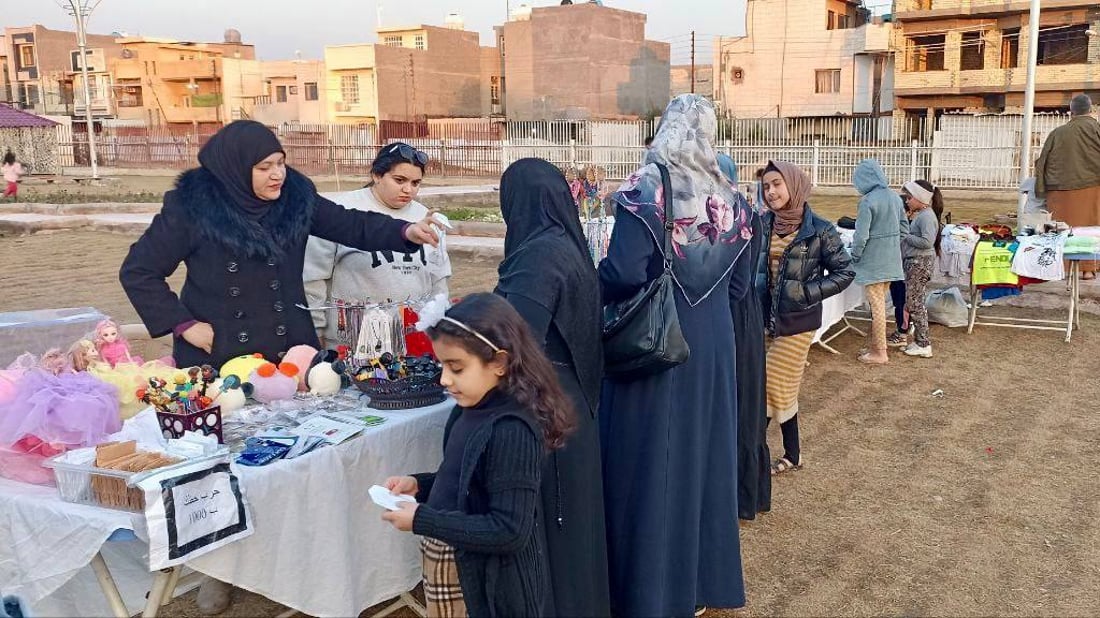 صور: أهالي البكرية يلفتون نظر بغداد إلى منطقتهم عبر بازار جمع العوائل وأصحاب المهن