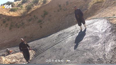 رێگای وێڵەدەر کۆنکرێت کرا