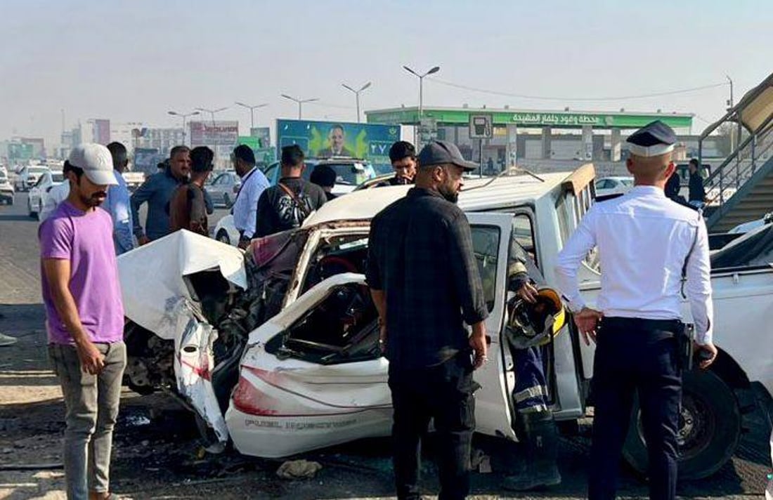 حادث مأساوي في الزبير.. تهشم “بيك أب” ومصرع سائقها بعد اصطدامه بخرسانة جسر