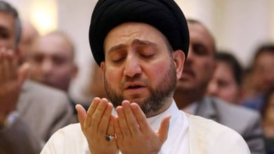 عمار الحكيم ينعى زوجة عمه محمد باقر الحكيم