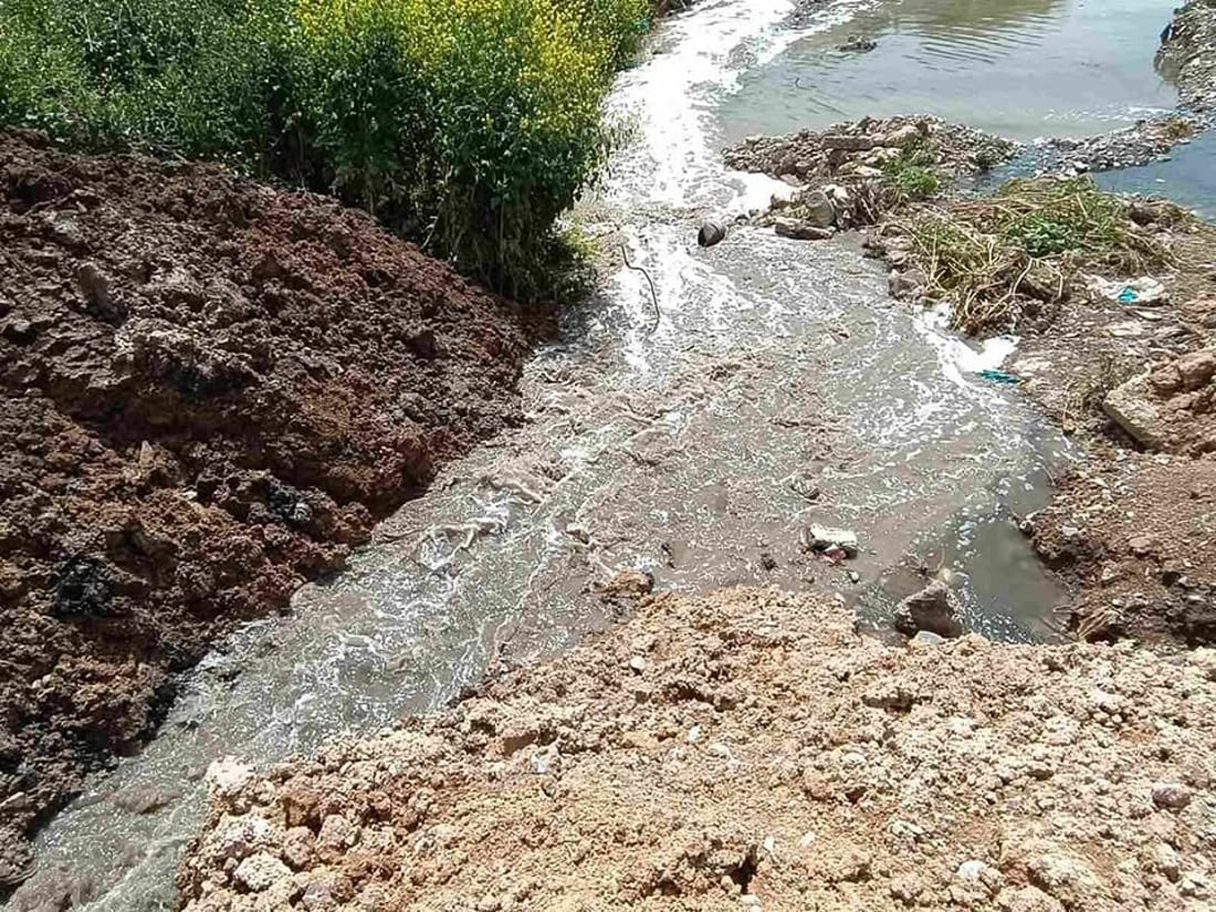 حەوزی ئەو ئاوەڕۆیانە تێکدرا کە بۆ ئاودانی سەوزە دروست کرابوو