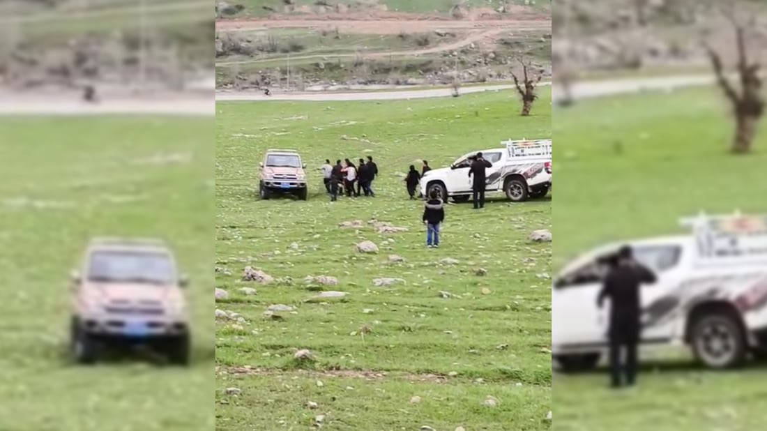 لە گوندى دەرگەڵە؛ ژنە گەشتیارێک لە شاخ هەڵدێرا