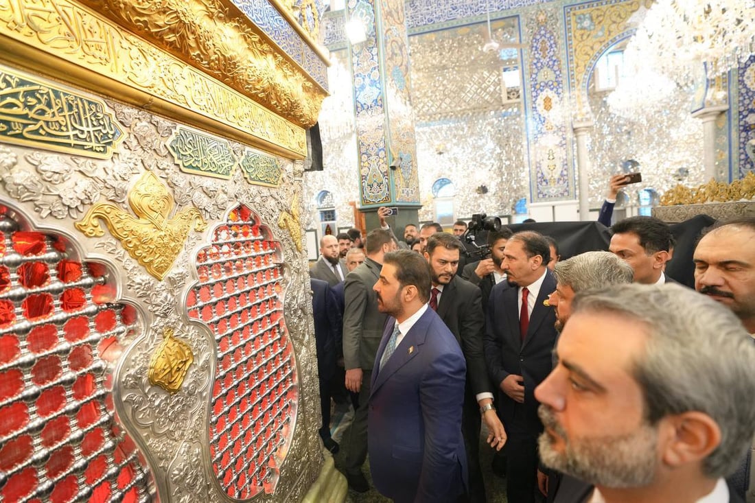 صور: الزيدي داخل أروقة مرقد السيدة زينب والجامع الأموي بدمشق