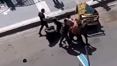 فيديو: شجار أمام مول المنصور بين مدني ورجل أمن