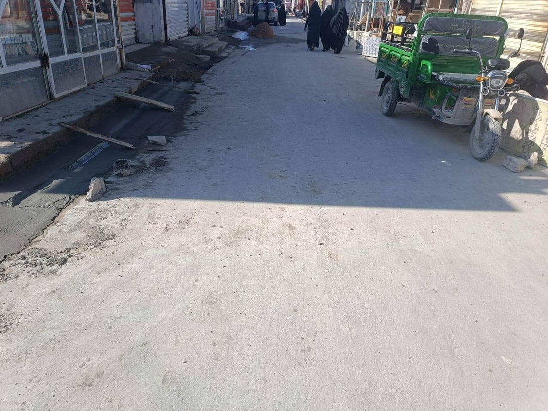 صور: شارع العشابين في أبو غريب أصبح أجمل