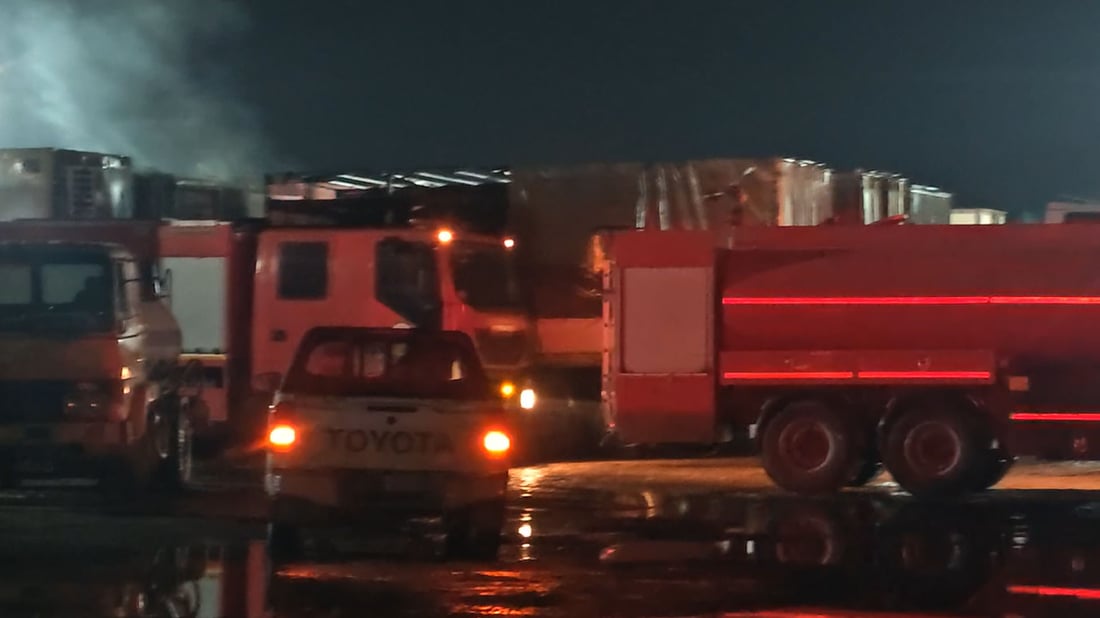 گه‌راجێكی وه‌ستانی بارهه‌ڵگر ئاگری لێكه‌وتووه‌ته‌وه‌