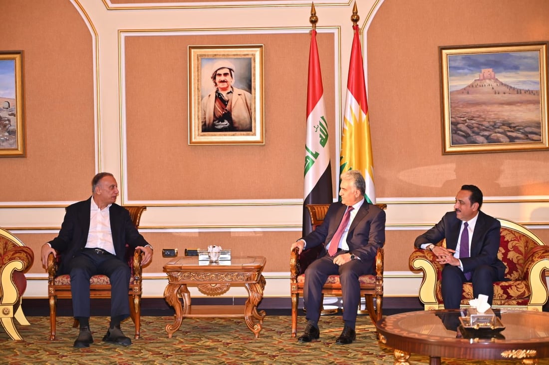 مصطفى الكاظمي يصل إلى أربيل