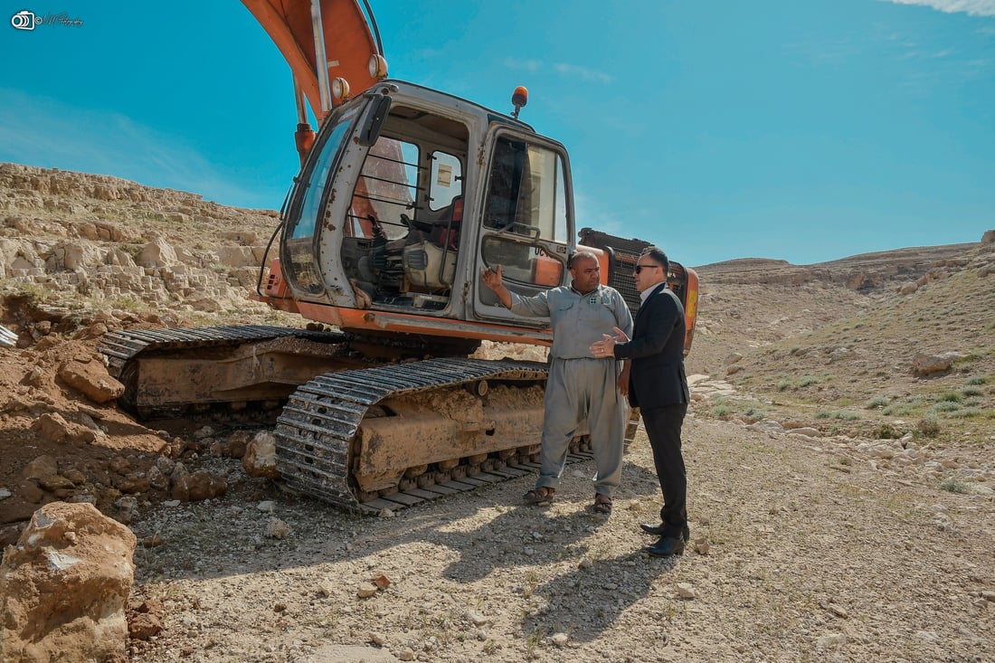 له‌سه‌ر چیاى قه‌ره‌چوغ پۆندێكى گلدانه‌وه‌ى ئاوى باران دروستده‌كرێت