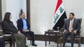 الزيدي يبلغ فكتوريا تايلور: العراق منفتح على جميع المبادرات مع أميركا