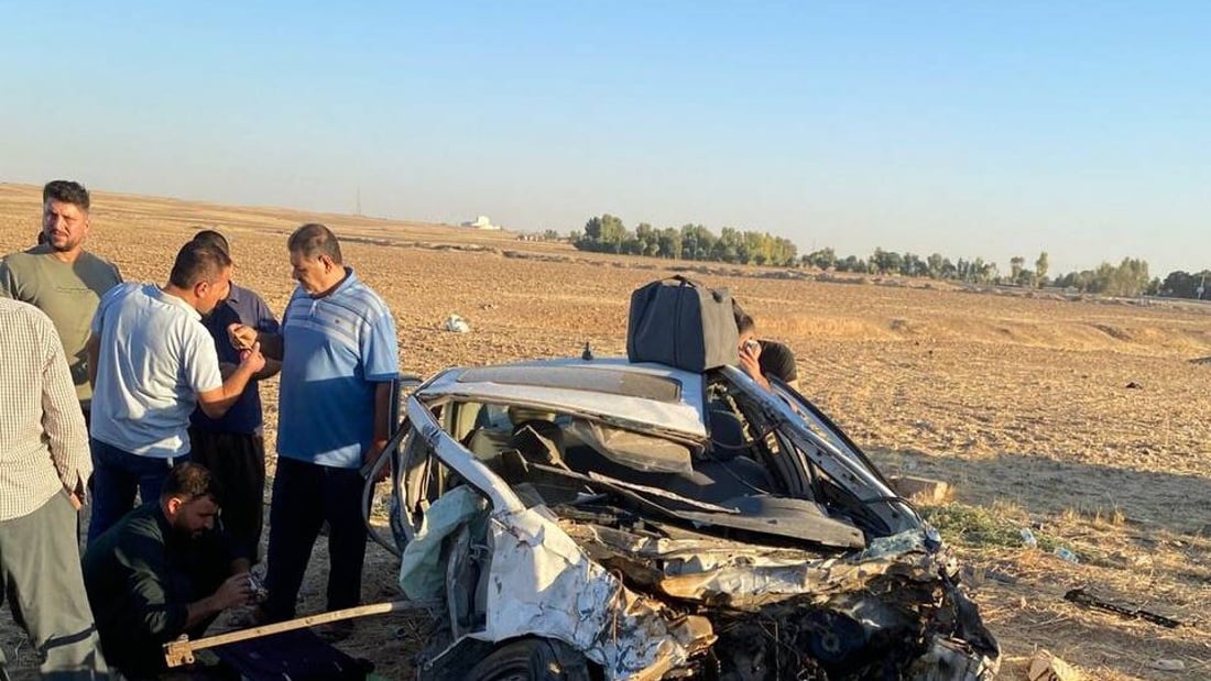 حادث سير يودي بحياة العريس ويترك العروس في غيبوبة أثناء عودتهم من السليمانية
