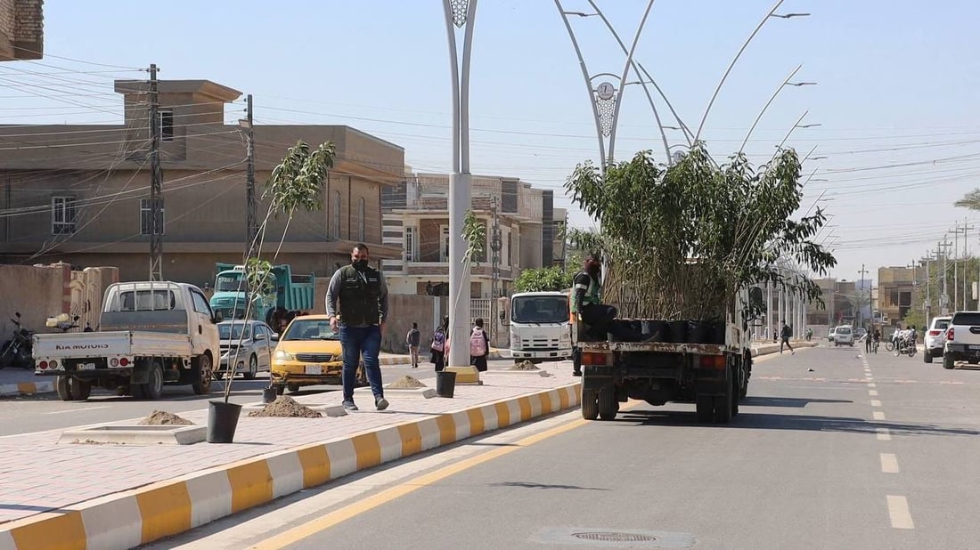 حملة التشجير الربيعية انطلقت.. صور من 8 مدن في الأنبار