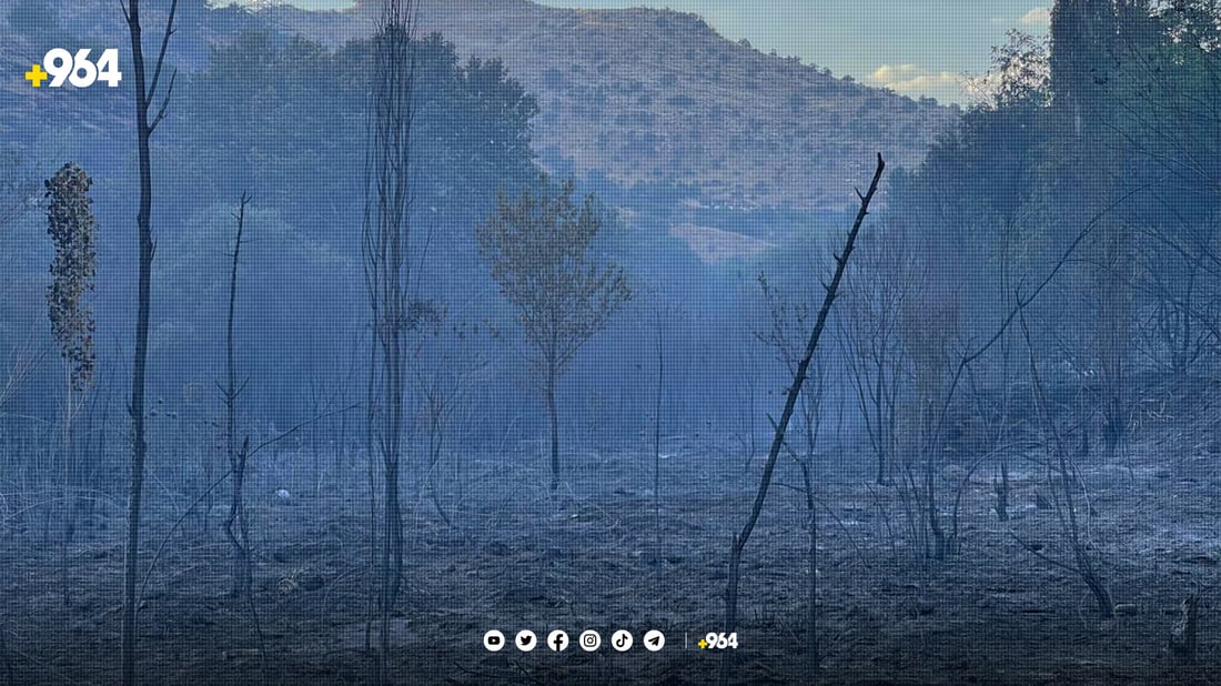 ئاگرەکەی چیای گەلی دێرکێ لە دهۆک تائێستا کۆنترۆڵ نەکراوە