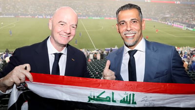رئيس الفيفا منبهراً بـ”السفاح”: حماس يونس محمود ملهم وتحدثنا عن مستقبل العراق
