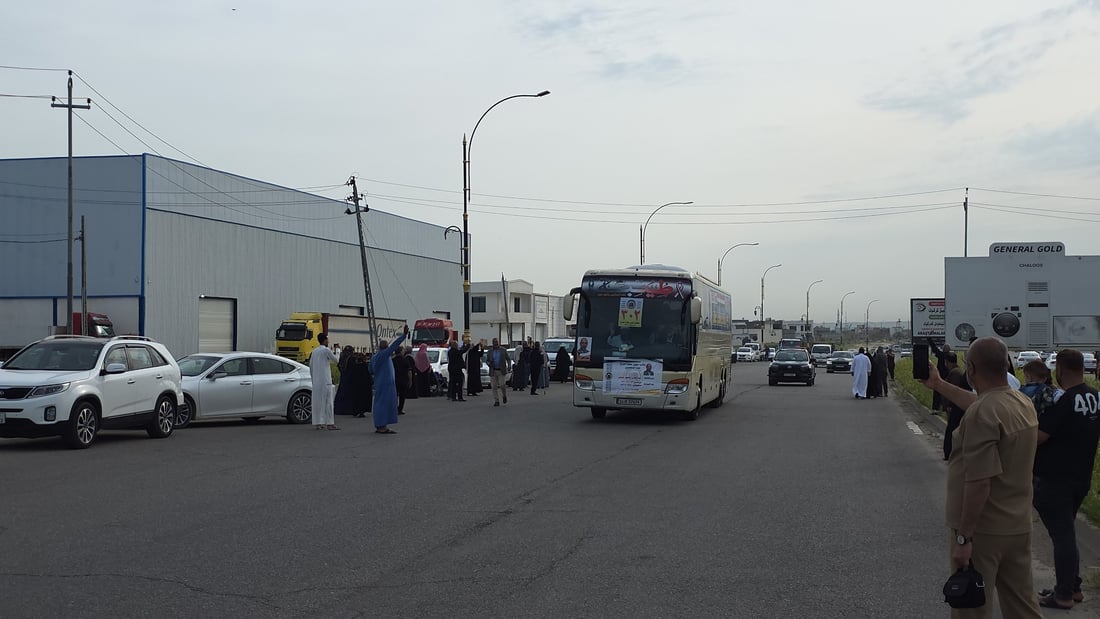 “لەرێگای وشکانییەوە” یەکەم کاروانی حاجیان لە کەرکوکەوە بەرەو سعودیا بەڕێکەوتن