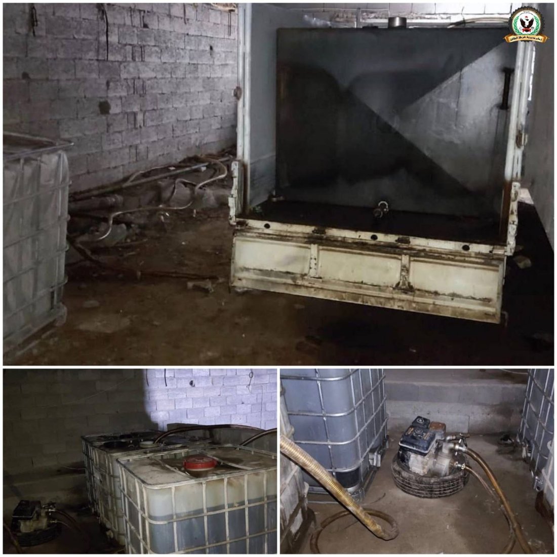 خزانات ومضخات وعجلة حمل.. ضبط وكر لتهريب النفط في بغداد