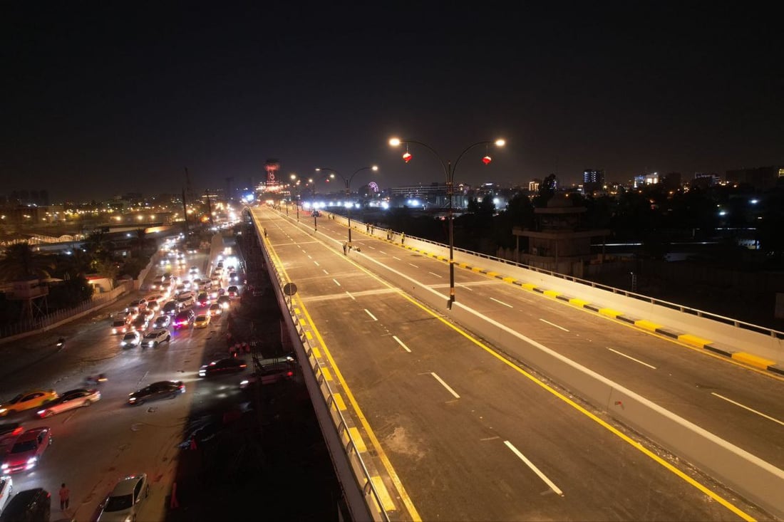 صور من افتتاح أولى مجسرات ساحة النسور في بغداد