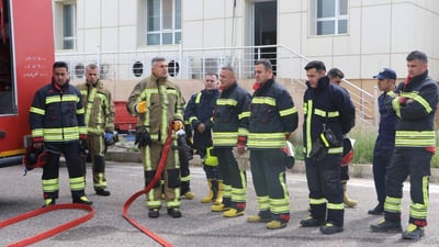 ئەفسەرانی بەرگری شارستانی خولێکی تایبەتیان لەبارەی ئاگرکوژاندنەوە بۆ کرایەوە