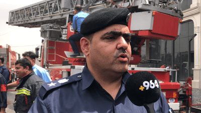 ئاگری باڵەخانەکەی هەولێر کۆنترۆڵکرا