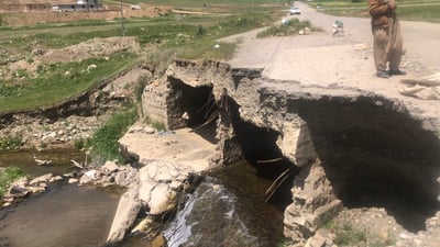 ئاوڕێژەکەی پردی سەیرانبەن چاک دەکرێت