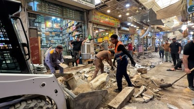 الموصل تعلمت الدرس من الكوت والحمدانية.. حملة لفتح طرق الأسواق أمام سيارات الإطفاء