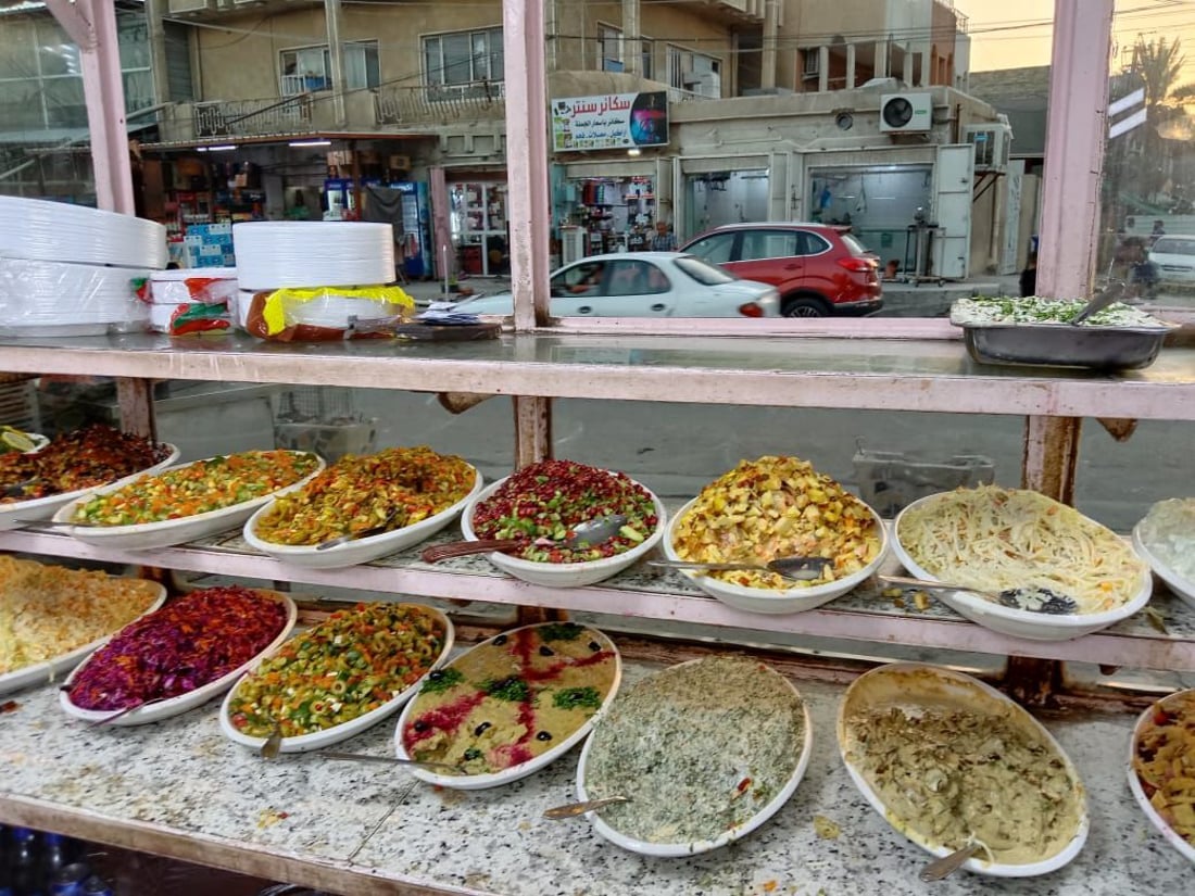 “فرج وأولاده” من القدس يقدم المذاق الفلسطيني لأهل بغداد.. وزبائن مدينة الصدر أولاً