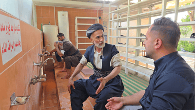 بەشێوەیەکى کاتى؛ کێشەى بێئاوى مزگەوتى کانێسکان چارەسەر بوو