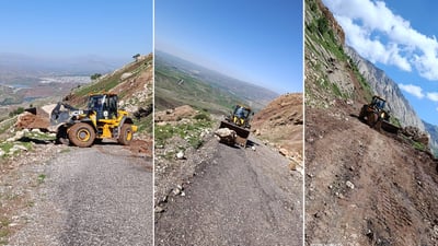 رێگەی سەر شاخی زمناکۆ پاککرایەوە