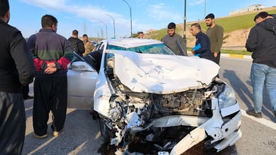 لەبەردەم زانکۆی گەرمیان ماتۆڕسوارێک گیانی لەدەستدا