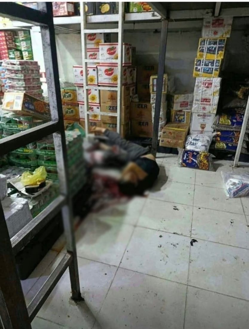 صور من مكان الحادث: مكافحة الإرهاب اشتبك مع دواعش داخل سوبرماركت في آلتون كوبري
